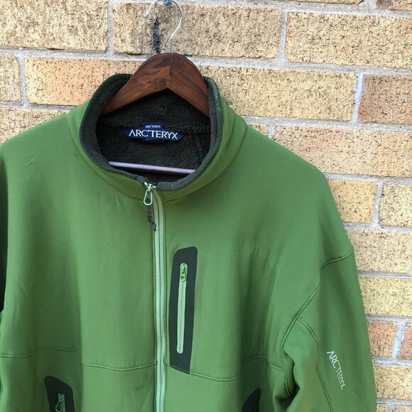 Vintage Arc'Teryx Polartec Fleece Lined Jacket XXL Green - Picture 6 of 13